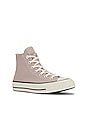 view 2 of 6 Chuck 70 Pastel Sneaker in Stone Mauve, Egret, & Black