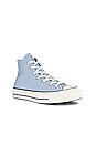 view 2 of 6 SNEAKERS CHUCK 70 NO WASTE CANVAS in Light Armory Blue, Egret, & Black