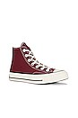 view 2 of 6 Chuck 70 Vintage Canvas Sneaker in Dark Beetroot, Egret, & Black