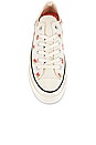 view 4 of 6 Chuck 70 Embroidered Garden Party Sneaker in Egret, Bright Poppy, & Black
