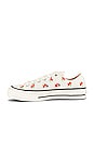 view 5 of 6 Chuck 70 Embroidered Garden Party Sneaker in Egret, Bright Poppy, & Black