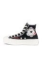 view 5 of 6 Chuck Taylor All Star Lift Gran-z Sneaker in Black, Egret, & Red