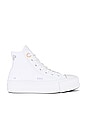 view 1 of 6 Chuck Taylor All Star Lift Embroidery Sneaker in White & Mouse