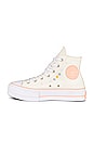 view 5 of 6 CHUCK TAYLOR ALL STAR LIFT 스니커즈 in Egret, Cheeky Coral, & White