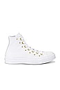 view 1 of 6 Chuck 70 Star Studded Sneaker in White & Gold