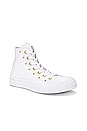 view 2 of 6 Chuck 70 Star Studded Sneaker in White & Gold