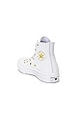 view 3 of 6 Chuck 70 Star Studded Sneaker in White & Gold