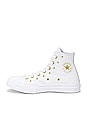 view 5 of 6 Chuck 70 Star Studded Sneaker in White & Gold
