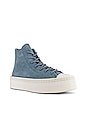 view 2 of 6 Chuck Taylor All Star Modern Lift Platform Warm Winter Sneaker in Cocoon Blue & Egret