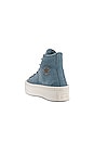 view 3 of 6 Chuck Taylor All Star Modern Lift Platform Warm Winter Sneaker in Cocoon Blue & Egret