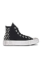 view 1 of 6 Chuck 70 Studded Sneaker in Black & White