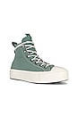 view 2 of 6 Chuck Taylor All Star Lift Platform Play On Utility Sneaker in Herby, Egret, & Admiral Elm
