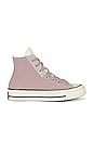 view 1 of 6 Chuck 70 Mixed Materials Sneakers in Static Pink, Egret, & Beach Stone