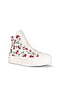view 2 of 6 Chuck Taylor All Star Lift Platform Cherries Sneaker in Egret, Red, & Green