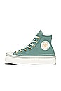 view 5 of 6 Chuck Taylor All Star Modern Platform Crafted Stitching Sneaker in Herby & Egret