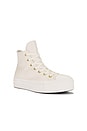 view 2 of 6 Chuck Taylor All Star Lift Sneaker in Egret & Gold