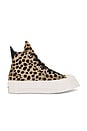 view 1 of 6 Pony Hair Chuck 70 De Luxe Squared Sneaker in Black & Egret