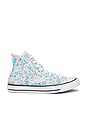 view 1 of 6 Chuck Taylor All Star Mini Flowers Sneaker in White & Gnarly Blue