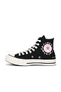 view 5 of 6 Chuck 70 Embroidered Flowers Sneaker in Black, Cactus Bud & Flamingo Fade