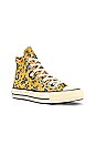 view 2 of 6 Chuck 70 Hi Sneaker in Gold Dart, Egret & Fire