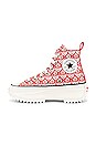 view 5 of 6 Run Star Hike Platform Hi Sneaker in Red
