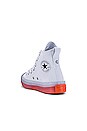 view 3 of 6 Chuck Taylor All Star Sneaker in White, Clear, & Wild Mango