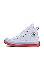 view 5 of 6 Chuck Taylor All Star Sneaker in White, Clear, & Wild Mango