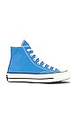 view 1 of 6 Chuck 70 Hi Sneaker in University Blue, Egret, & Black
