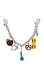 view 2 of 4 New York Motif Chain Bag Charm in Multi