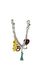 view 3 of 4 New York Motif Chain Bag Charm in Multi