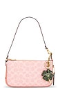 view 4 of 4 Metal Four Leaf Clover Bag Charm in Green