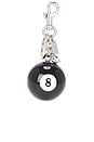 view 1 of 4 Eight Ball Bag Charm in Black