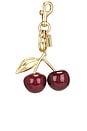 view 1 of 4 Resin Cherry Bag Charm in Red Apple
