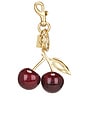 view 2 of 4 Resin Cherry Bag Charm in Red Apple