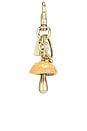 view 2 of 4 Resin Mushroom Bag Charm in Mustard