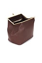 view 4 of 4 Kisslock Frame Bag in Dark Brown