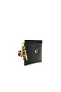 view 3 of 5 PORTE-CARTES SPAZZOLATO ESSENTIAL in Black