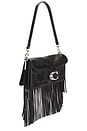 view 4 of 5 BOLSO DE HOMBRO 26 BEADED FRINGE TABBY in Black