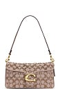 view 1 of 5 Crystal Signature Soft Tabby 26 Shoulder Bag in Mushroom