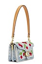 view 3 of 5 Cherry Embroidered Denim Tabby 20 Shoulder Bag in Denim Multi