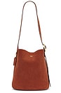 view 1 of 4 Suede Bleecker Bucket Bag in Clay
