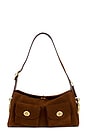 view 1 of 5 The Coach Originals Suede Turnlock Haversack Bag in Warm Brown