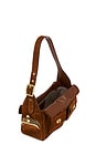 view 4 of 5 The Coach Originals Suede Turnlock Haversack Bag in Warm Brown