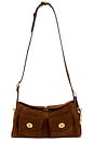 view 5 of 5 The Coach Originals Suede Turnlock Haversack Bag in Warm Brown