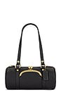 view 1 of 4 Coach Originals Textured Pebble Leather Kisslock Barrel Bag 28 in Black