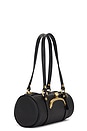 view 3 of 4 Coach Originals Textured Pebble Leather Kisslock Barrel Bag 28 in Black
