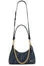 view 1 of 5 Soft Quilted Loved Denim Juliet 25 Shoulder Bag in Dark Indigo