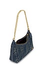 view 5 of 5 Soft Quilted Loved Denim Juliet 25 Shoulder Bag in Dark Indigo