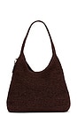 view 2 of 4 Refined Weave Straw Brooklyn 34 Shoulder Bag in Maple