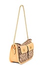 view 3 of 5 Originals Sateen Signature Jacquard Twin Turnlock Waverly Shoulder Bag in Brown